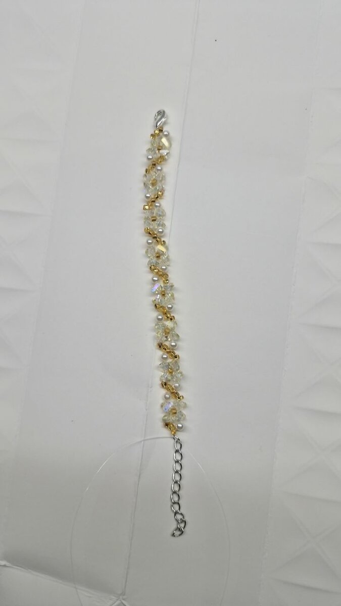 Bracelet en cristal doré