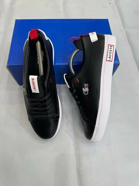 Baskets Lacoste Homme Cuir Noir