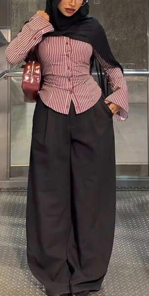 Pantalon ample femme élégant