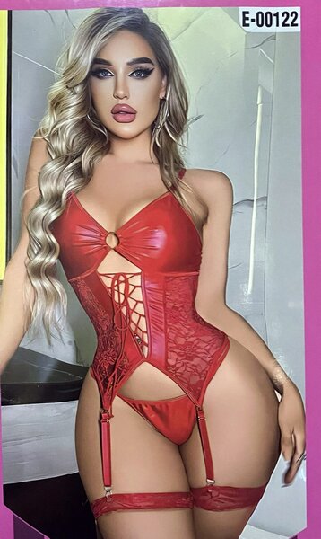 Ensemble lingerie sexy rouge