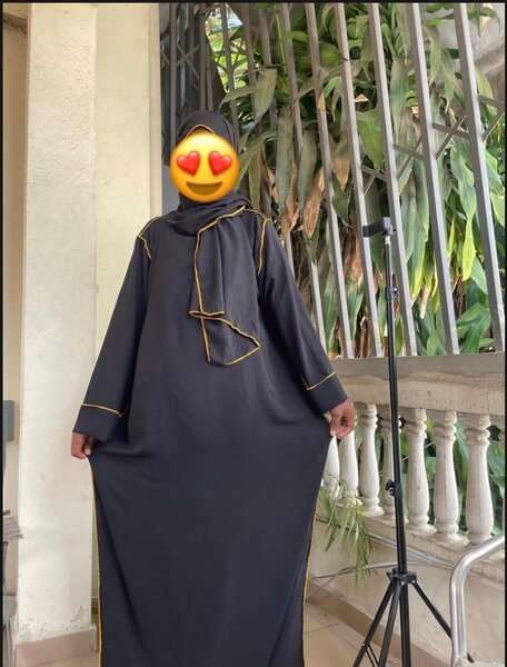 Abaya noire élégante en Jazz