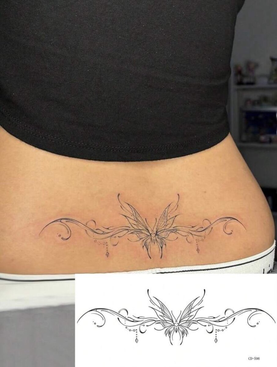 Tatouage Papillon Éphémère A3