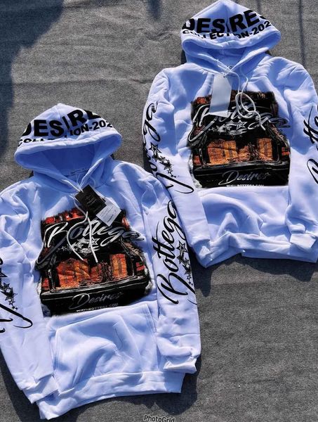 Sweat à capuche imprimé tendance