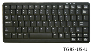 Mini Clavier compact USB noir