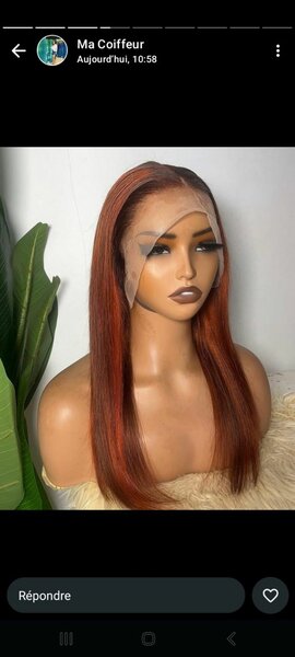 Perruque lace front longue