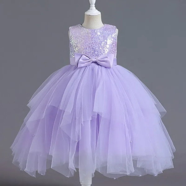 Robe de princesse lilas