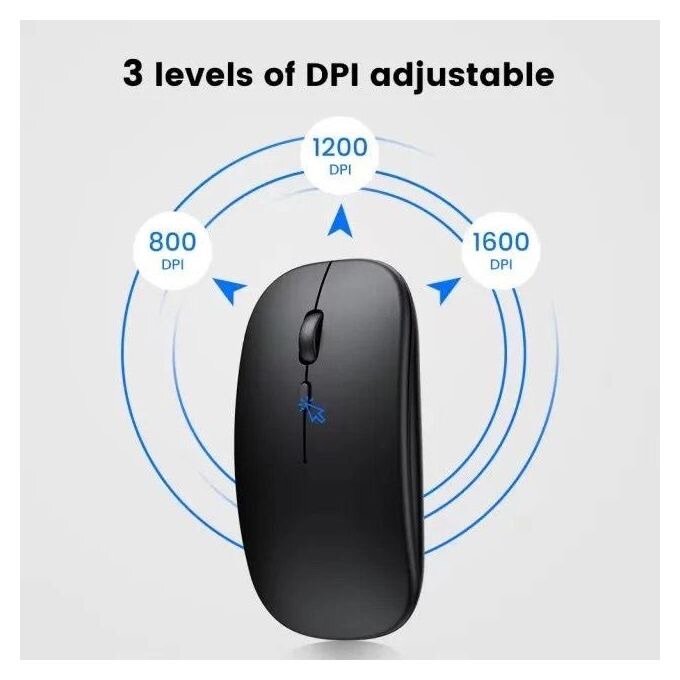 Souris d'ordinateur Sans Fil, double mode, Rechargeable 2.4G