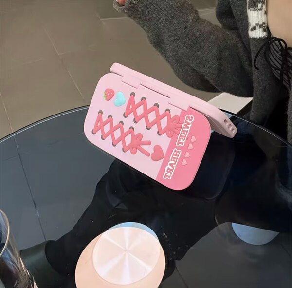 Coque iPhone miroir rose