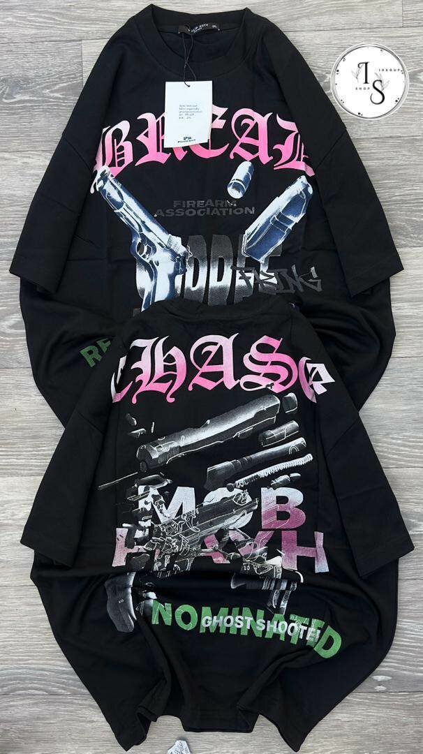 Tunique Oversize Imprimée Tendance