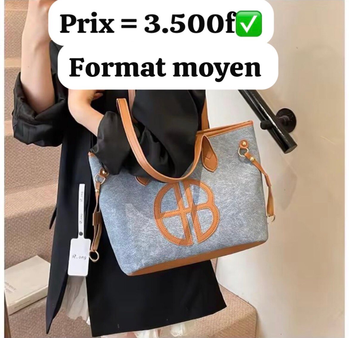 Sac à main marron Bleu