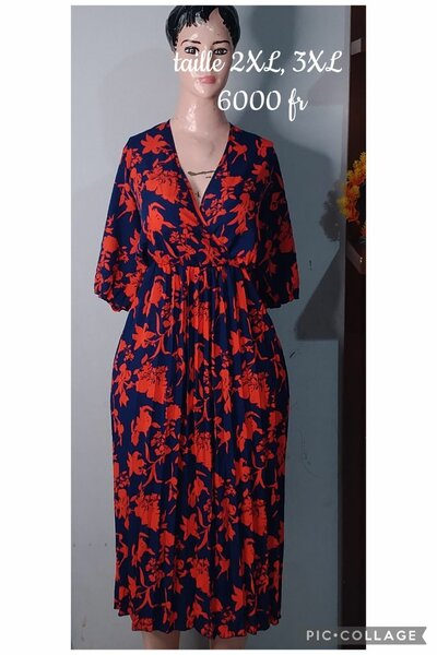 Robe Longue Fleurie Grandes Tailles