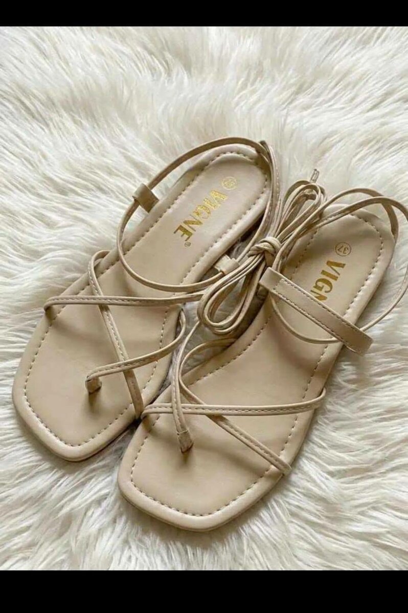 Sandales plates VICA en cuir