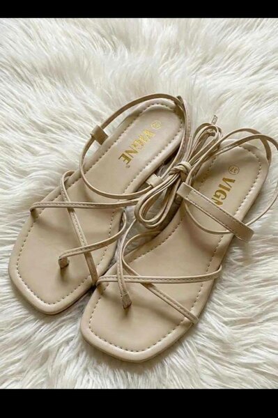 Sandales plates VICA en cuir