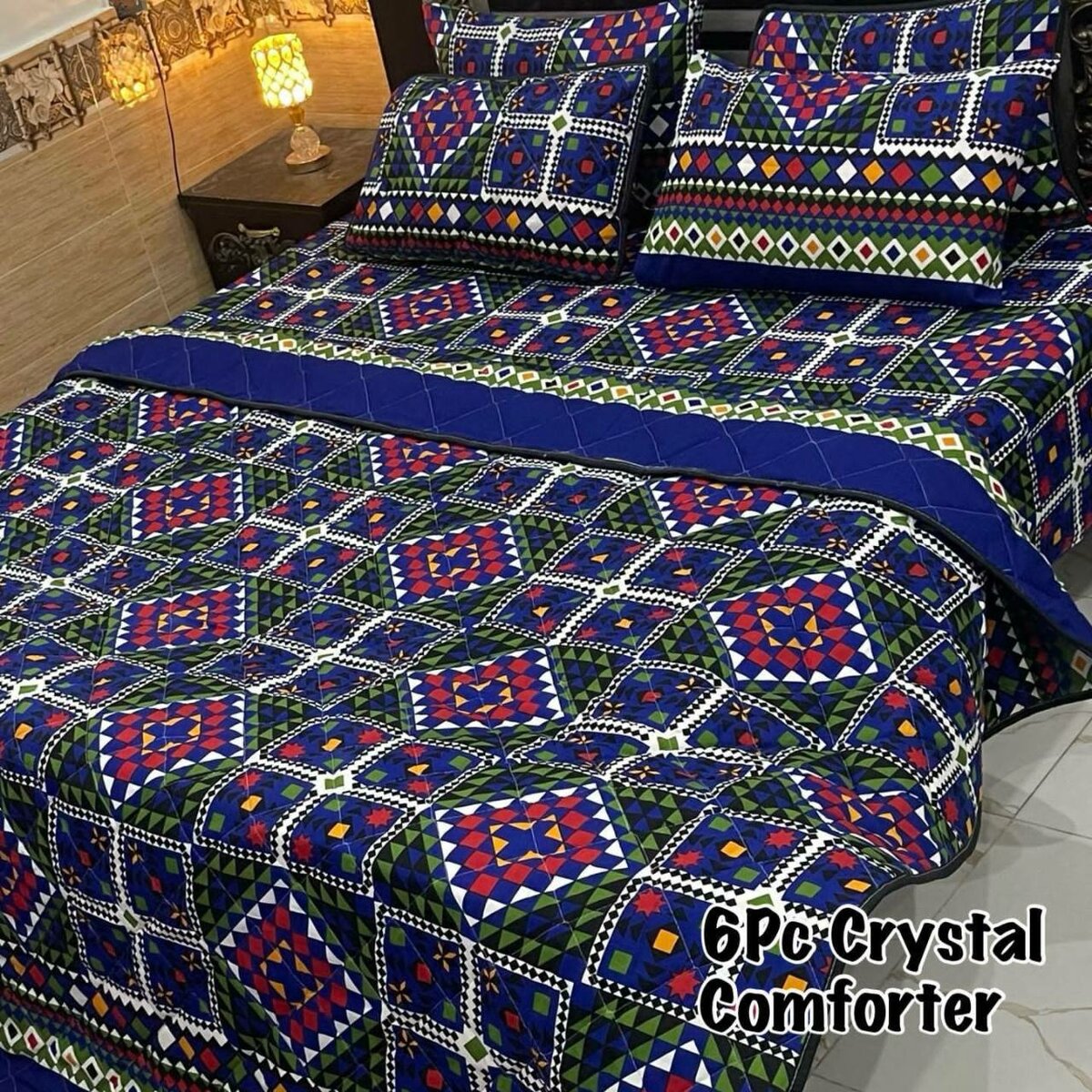 6PC CRYSTAL COMFORTER SET