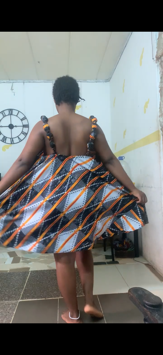 Robe trapèze à motifs audacieux