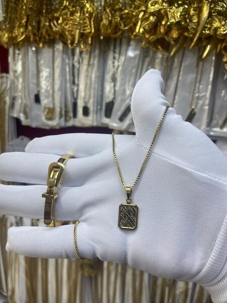 Ensemble Collier & Bracelet Dorés