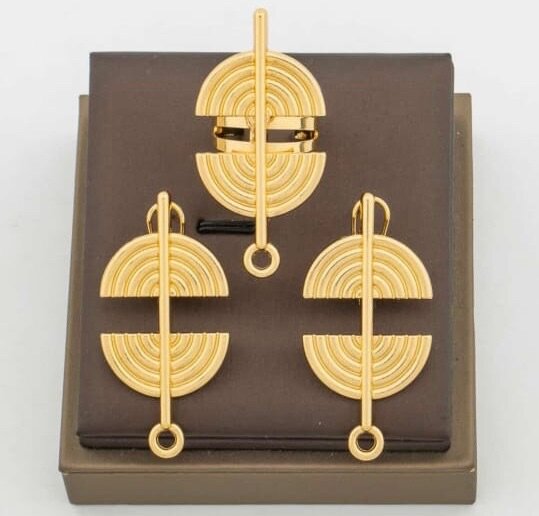 Ensemble boucle et bague