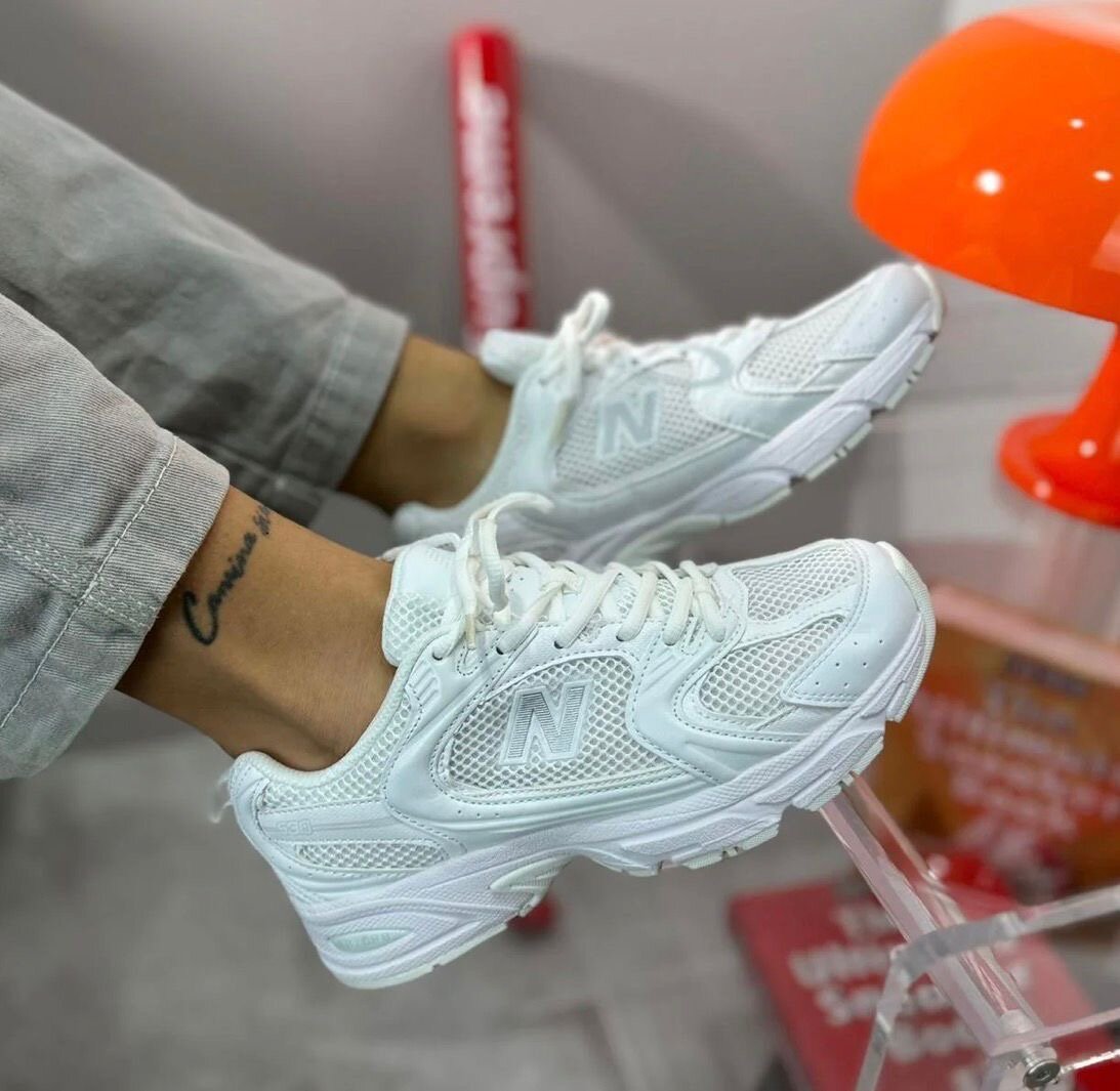 Baskets blanches tendance femme