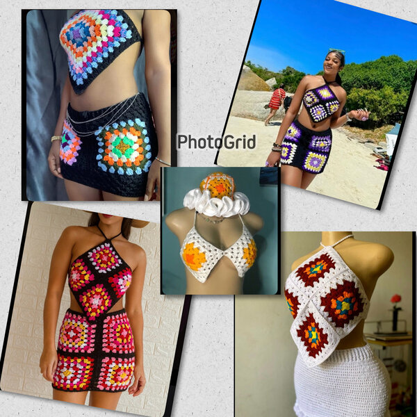 Ensemble crochet fait main