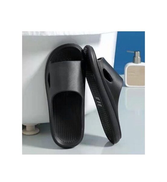 Tongs de bain antidérapantes noires