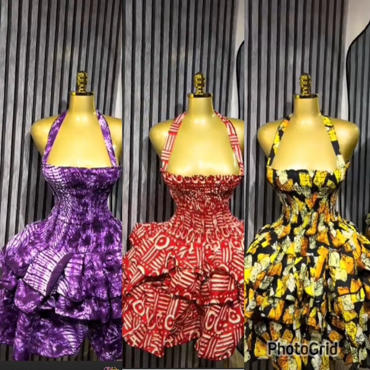 Robe dos-nu imprimée