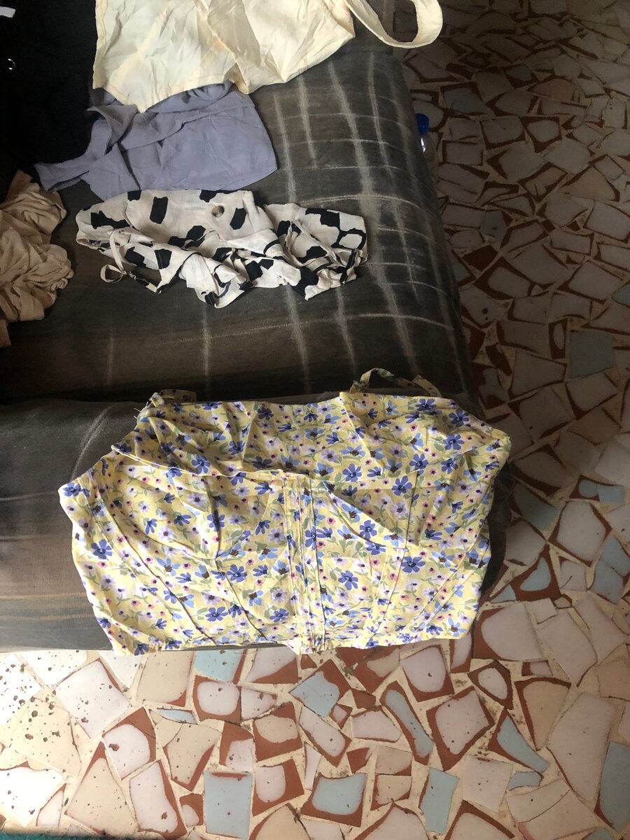 Haut  manches florale élégante