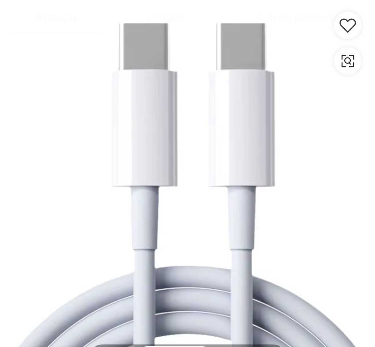 Câble USB-C Violet Rapide