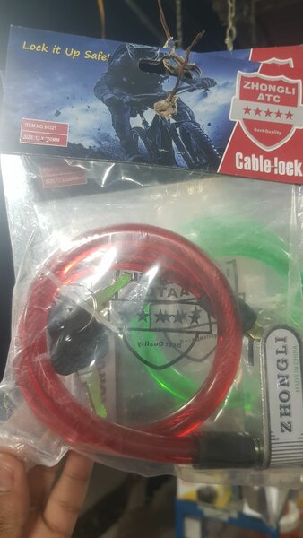 Motorcycle wire lock