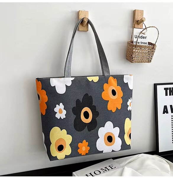 Sac fourre-tout fleurs