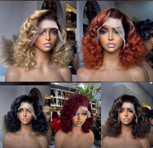 Perruques Synthétiques Ondulées