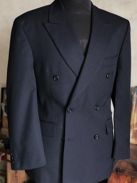 veste homme à carreaux bleu L