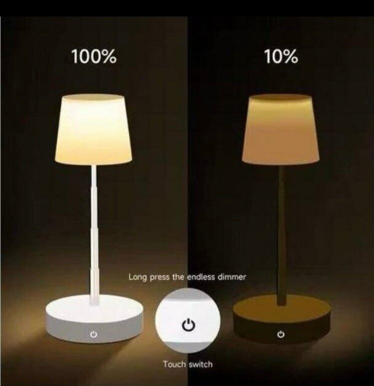 Lampe de table tactile LED