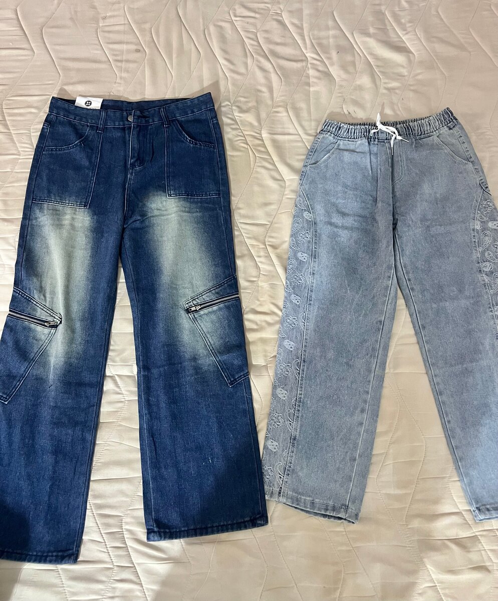 Jeans cargo tendance