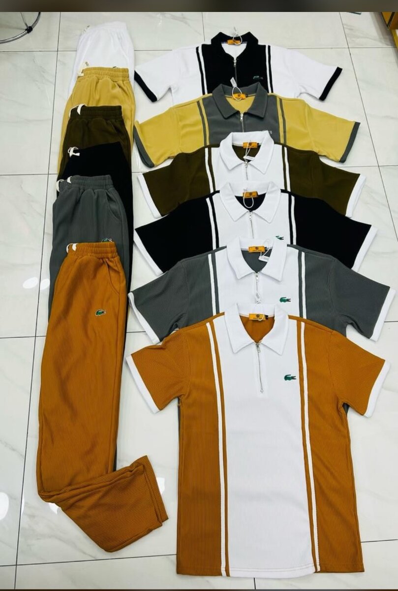 Polos et Pantalons Hommes Colorés