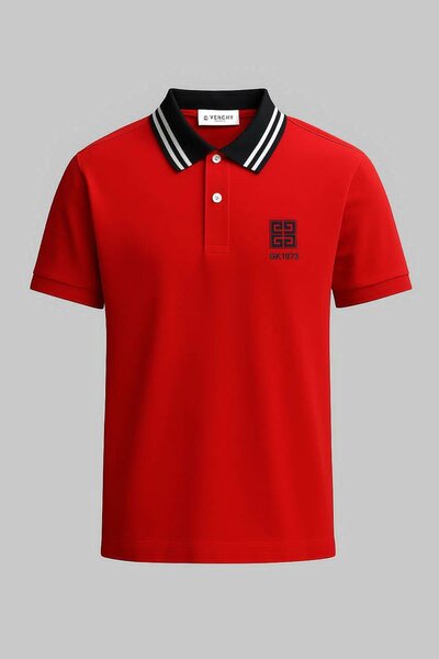 Polo rouge pour homme élégant