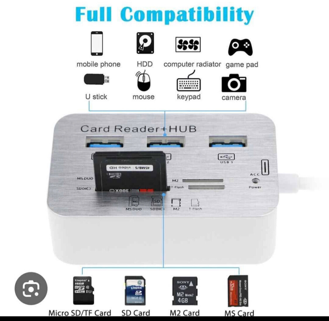 Lecteur de cartes USB 3.0