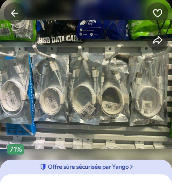 Câble USB Universel Charge Rapide