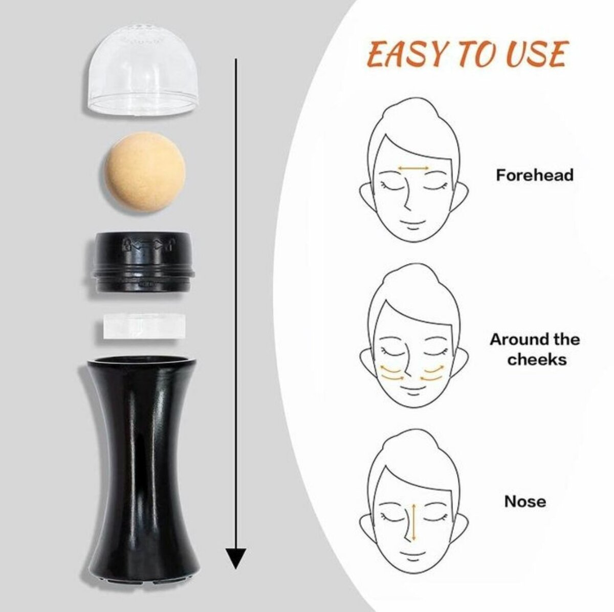 Applicateur cosmétique visage