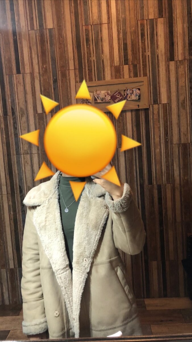 Мягкая легкая дубленка чуть ниже колен на рост 165