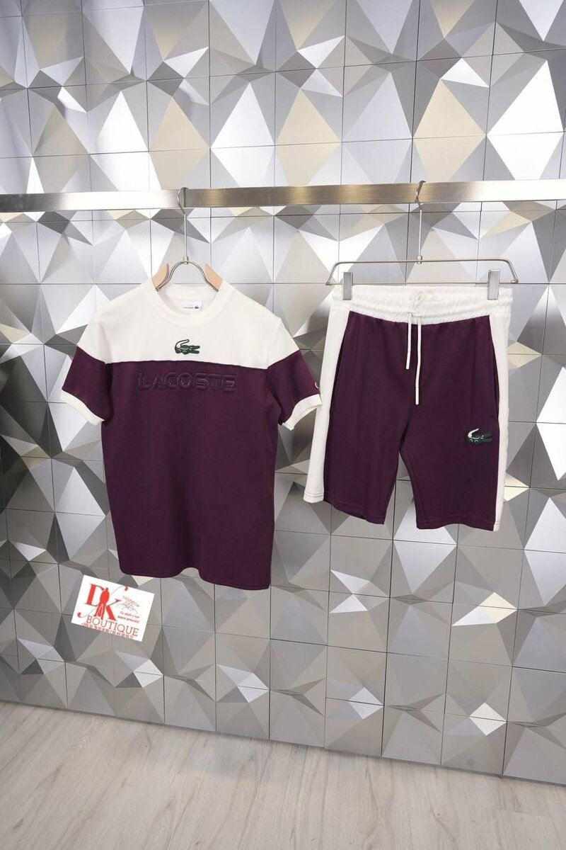 Ensemble sport Lacoste homme élégant