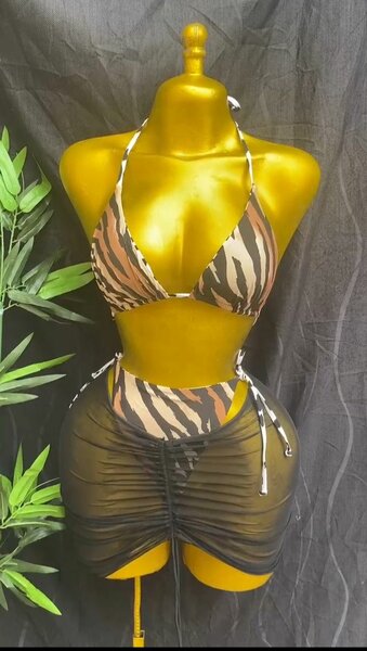 Maillot deux-pièces léopard sexy