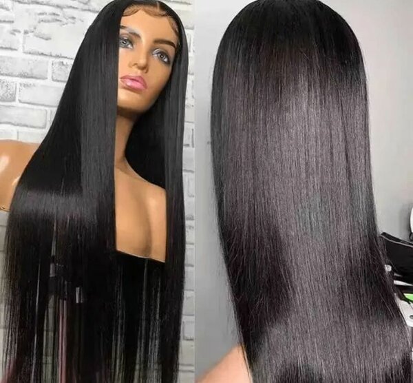 Perruque lisse en soie