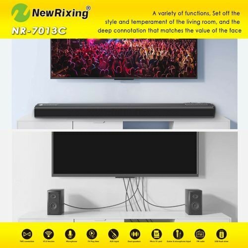 Soundbar Bluetooth Speaker - 20W - Black