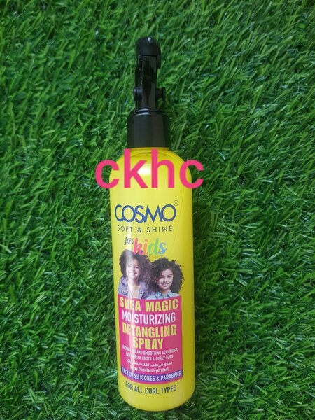 Cosmo soft and shine for kids shea magic detangling spray