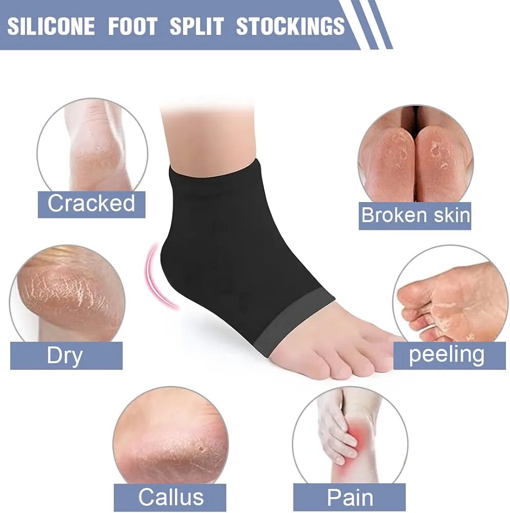 Chaussettes hydratantes talon