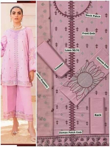 3pc unstich ladies suits