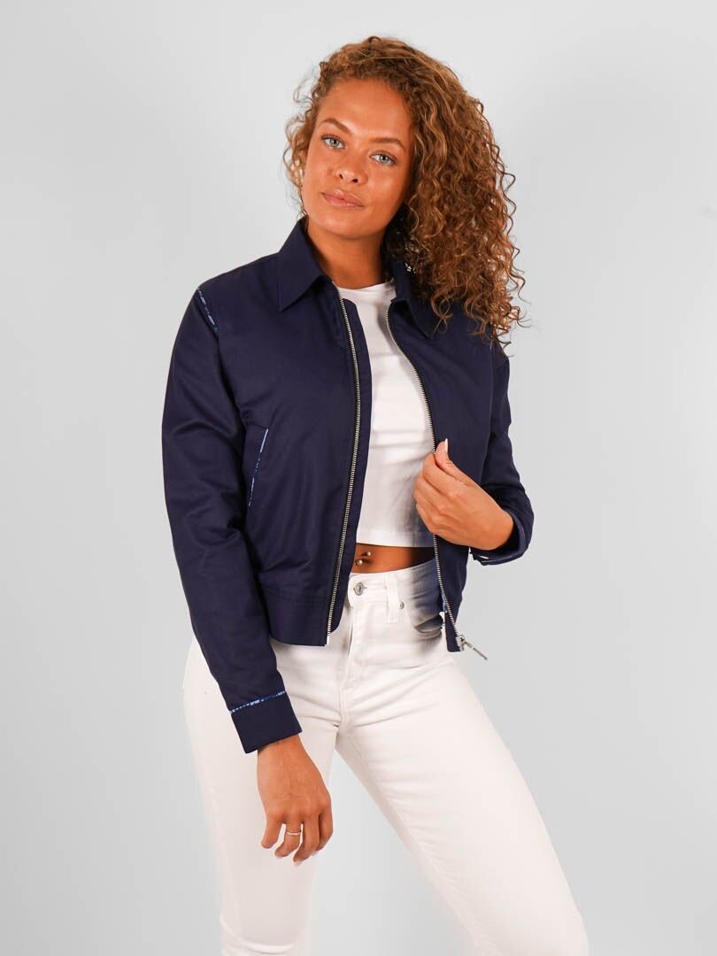 Veste bleu marine Femme