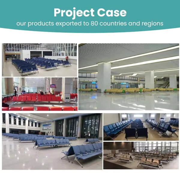 Banc d'attente moderne 4 places