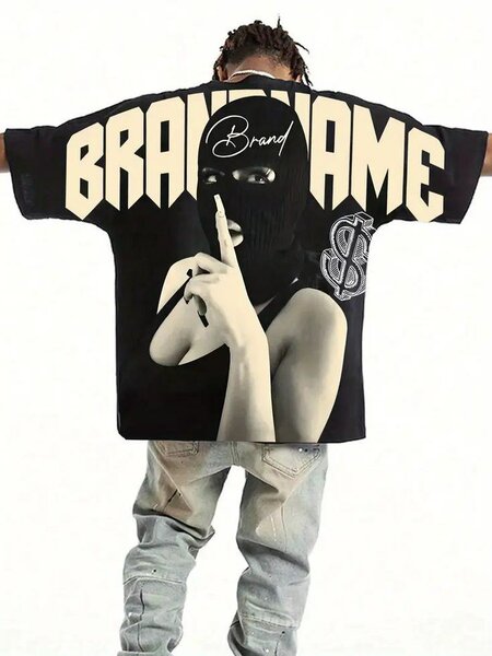 T-shirt oversize imprimé urbain