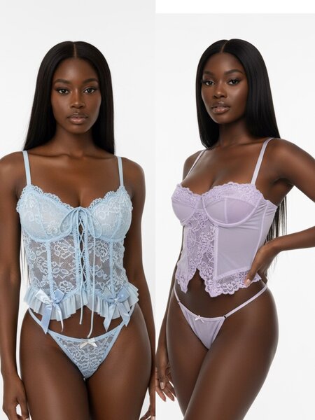 Ensemble lingerie dentelle sexy